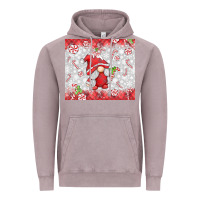 Vintage Zinc candy cane gnome Vintage Hoodie - MaliasSmallBusiness