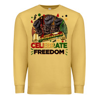 Antique Gold Juneteenth celebrate freedom Premium Sweatshirt - FaDigitalArtStudio
