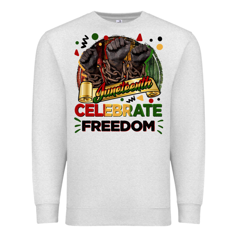 Juneteenth Celebrate Freedom Premium Sweatshirt by FaDigitalArtStudio | Teevron