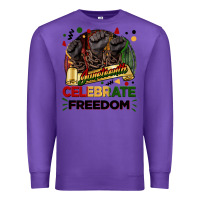 Purple Juneteenth celebrate freedom Premium Sweatshirt - FaDigitalArtStudio
