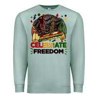 Seafoam Juneteenth celebrate freedom Premium Sweatshirt - FaDigitalArtStudio
