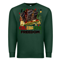 Sports Green Juneteenth celebrate freedom Premium Sweatshirt - FaDigitalArtStudio