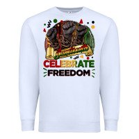 White Juneteenth celebrate freedom Premium Sweatshirt - FaDigitalArtStudio