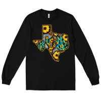 Black Western Texas Map Long Sleeve Tee - Bettercallsaul