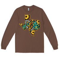 Chestnut Western Texas Map Long Sleeve Tee - Bettercallsaul