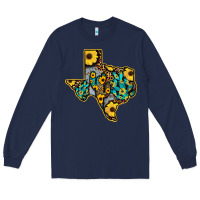 Navy Western Texas Map Long Sleeve Tee - Bettercallsaul