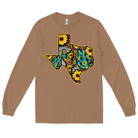 Toasted Coconut Western Texas Map Long Sleeve Tee - Bettercallsaul