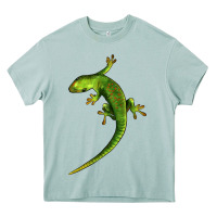Arona Green Lizard Illustrations Heavy Core Tee - LillyAllenDesigns