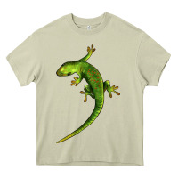 Mossy Green Lizard Illustrations Heavy Core Tee - LillyAllenDesigns