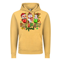 Vintage Mustard christmas pharmacy squad Vintage Hoodie - MaliasSmallBusiness