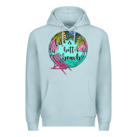 Blue Mist life is better at the beach Premium Hoodie - JahusDesignShop