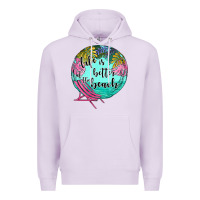 Lilac life is better at the beach Premium Hoodie - JahusDesignShop