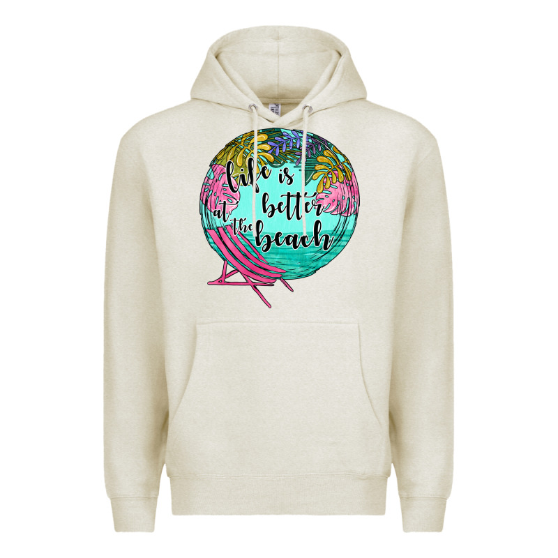 Life Is Better At The Beach Premium Hoodie by JahusDesignShop | Teevron
