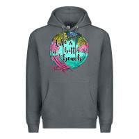 Rock life is better at the beach Premium Hoodie - JahusDesignShop