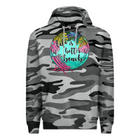 Slate Camo life is better at the beach Premium Hoodie - JahusDesignShop