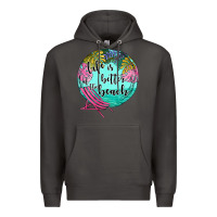 Smoke life is better at the beach Premium Hoodie - JahusDesignShop