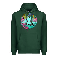 Sports Green life is better at the beach Premium Hoodie - JahusDesignShop