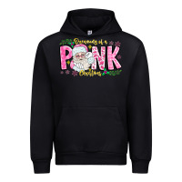 Black dreaming of a pink christmas Urban Hoodie - CowhideDigitalArt