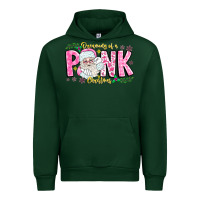 Forest Green dreaming of a pink christmas Urban Hoodie - CowhideDigitalArt