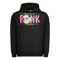 Pigment Black dreaming of a pink christmas Urban Hoodie - CowhideDigitalArt