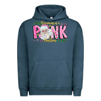 Pigment Midnight Navy dreaming of a pink christmas Urban Hoodie - CowhideDigitalArt