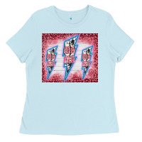 Baby Blue western mama Ladies Tee - BarkalooDesign