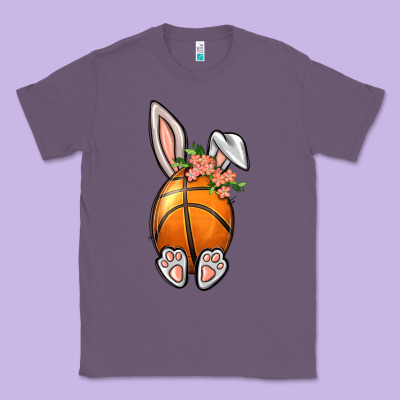 Basketball Easter Bunny Classic Tee Designed By Bundleandbundleshop