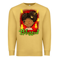 Antique Gold blessed juneteenth Premium Sweatshirt - FaDigitalArtStudio