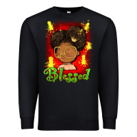 Black blessed juneteenth Premium Sweatshirt - FaDigitalArtStudio