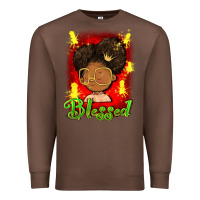 Chestnut blessed juneteenth Premium Sweatshirt - FaDigitalArtStudio