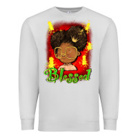 Dove Grey blessed juneteenth Premium Sweatshirt - FaDigitalArtStudio