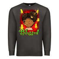 Smoke blessed juneteenth Premium Sweatshirt - FaDigitalArtStudio