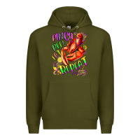 Army Green pinch peel eat repeat mardi gras olivia Premium Hoodie - OliviaCreatesArt
