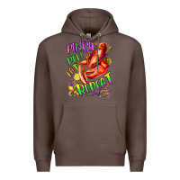 Coffee pinch peel eat repeat mardi gras olivia Premium Hoodie - OliviaCreatesArt