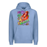 Colony Blue pinch peel eat repeat mardi gras olivia Premium Hoodie - OliviaCreatesArt