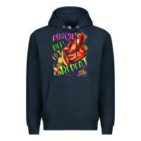 Navy pinch peel eat repeat mardi gras olivia Premium Hoodie - OliviaCreatesArt