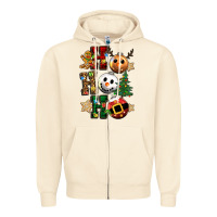 Sandshell ho ho ho christmas Zipper Hoodie - CowGirlArtShop