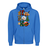 True Royal ho ho ho christmas Zipper Hoodie - CowGirlArtShop