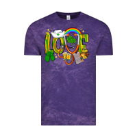 Cloud Purple St. Patrick's Love Nurse Vintage Tee - BundleAndBundleShop
