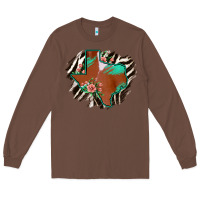 Chestnut Western Horsehide Texas Flag Long Sleeve Tee - Bettercallsaul