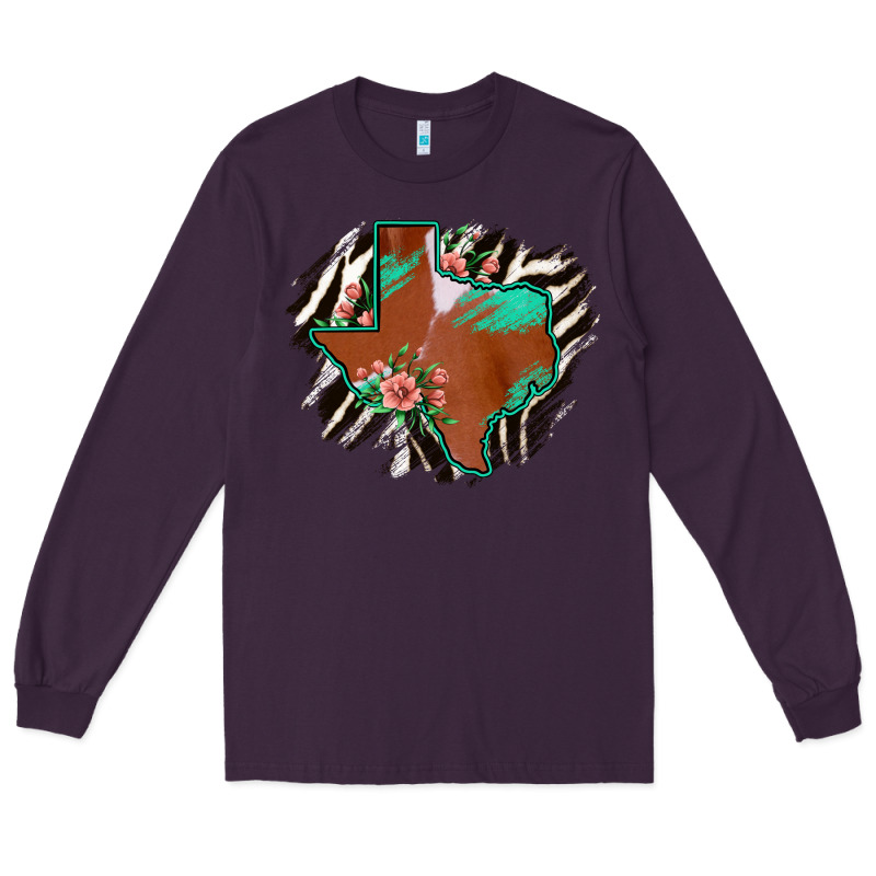 Western Horsehide Texas Flag Long Sleeve Tee by Bettercallsaul | Teevron