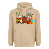 Mushroom Teacher Coffee Cups Heavyweight Hoodie - FaDigitalArtStudio