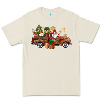 Bone Christmas Truck Elf Santa snowman reindeer Premium Tee - NancyCooperArtShop