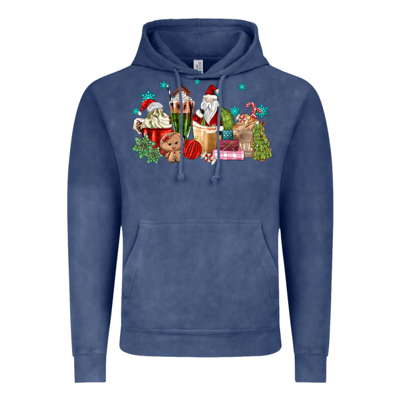 Santa Coffee Vintage Hoodie by MaliasSmallBusiness | Teevron