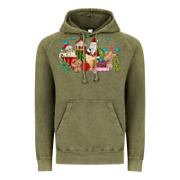 Vintage Olive santa coffee Vintage Hoodie - MaliasSmallBusiness