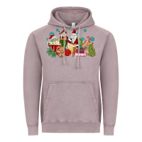 Vintage Zinc santa coffee Vintage Hoodie - MaliasSmallBusiness