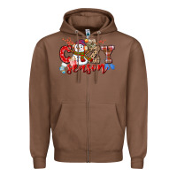 Chestnut cozy season snowman Zipper Hoodie - CowGirlArtShop