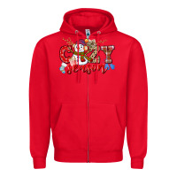 Red cozy season snowman Zipper Hoodie - CowGirlArtShop