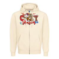 Sandshell cozy season snowman Zipper Hoodie - CowGirlArtShop