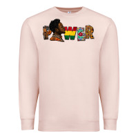 Pale Pink Power Juneteenth Premium Sweatshirt - FaDigitalArtStudio